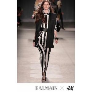 NWT Balmain x H&M colab tuxedo vest